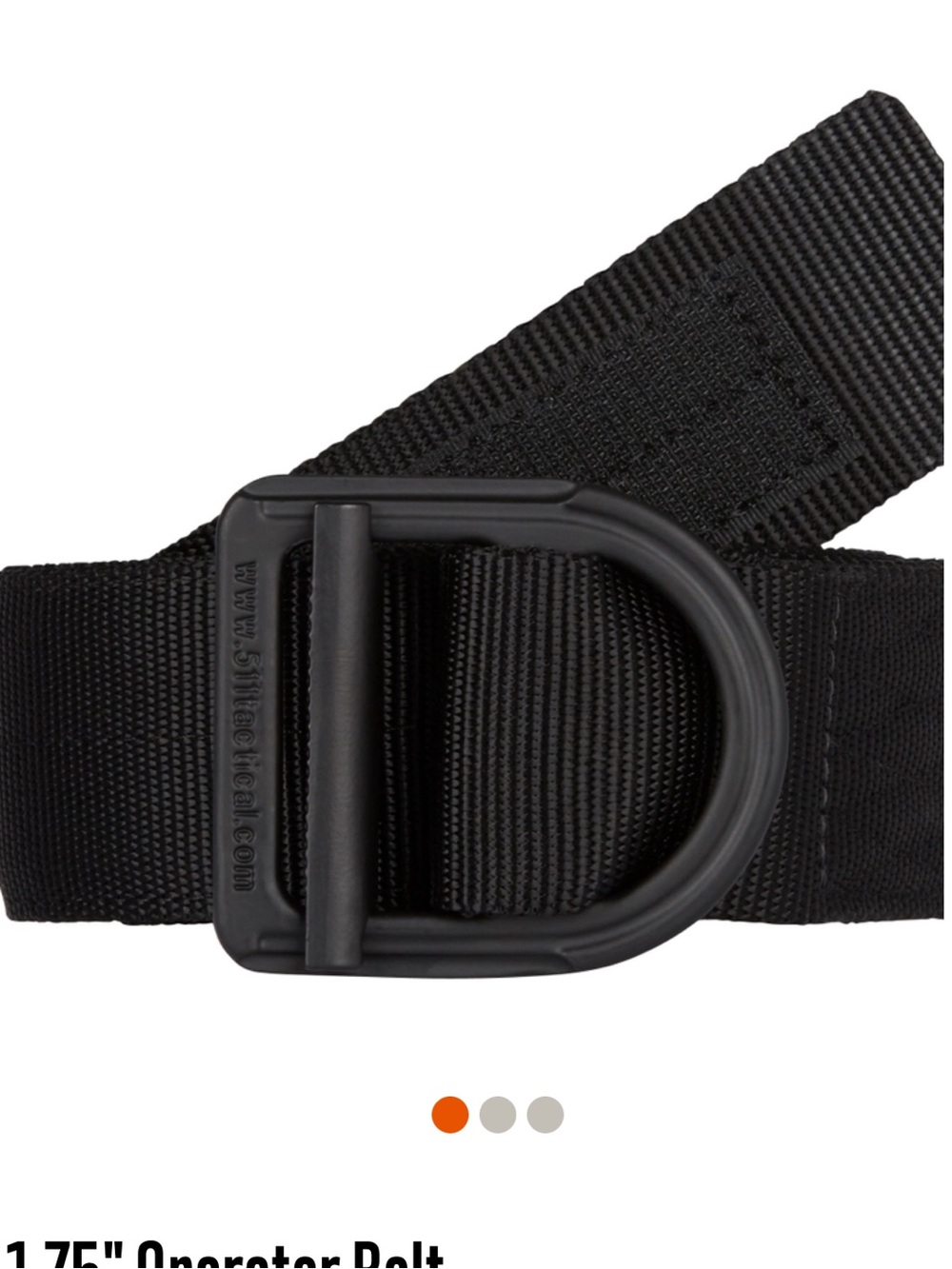 5.11 Tactical 1.75" Operator Belt L 36-38 Black Nylon Style 59405‎ Heavy Duty